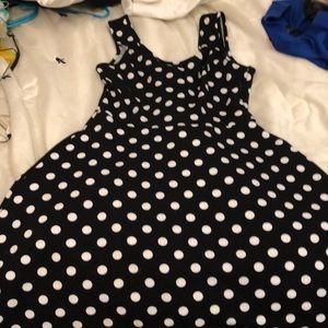 Polka dot dress.
